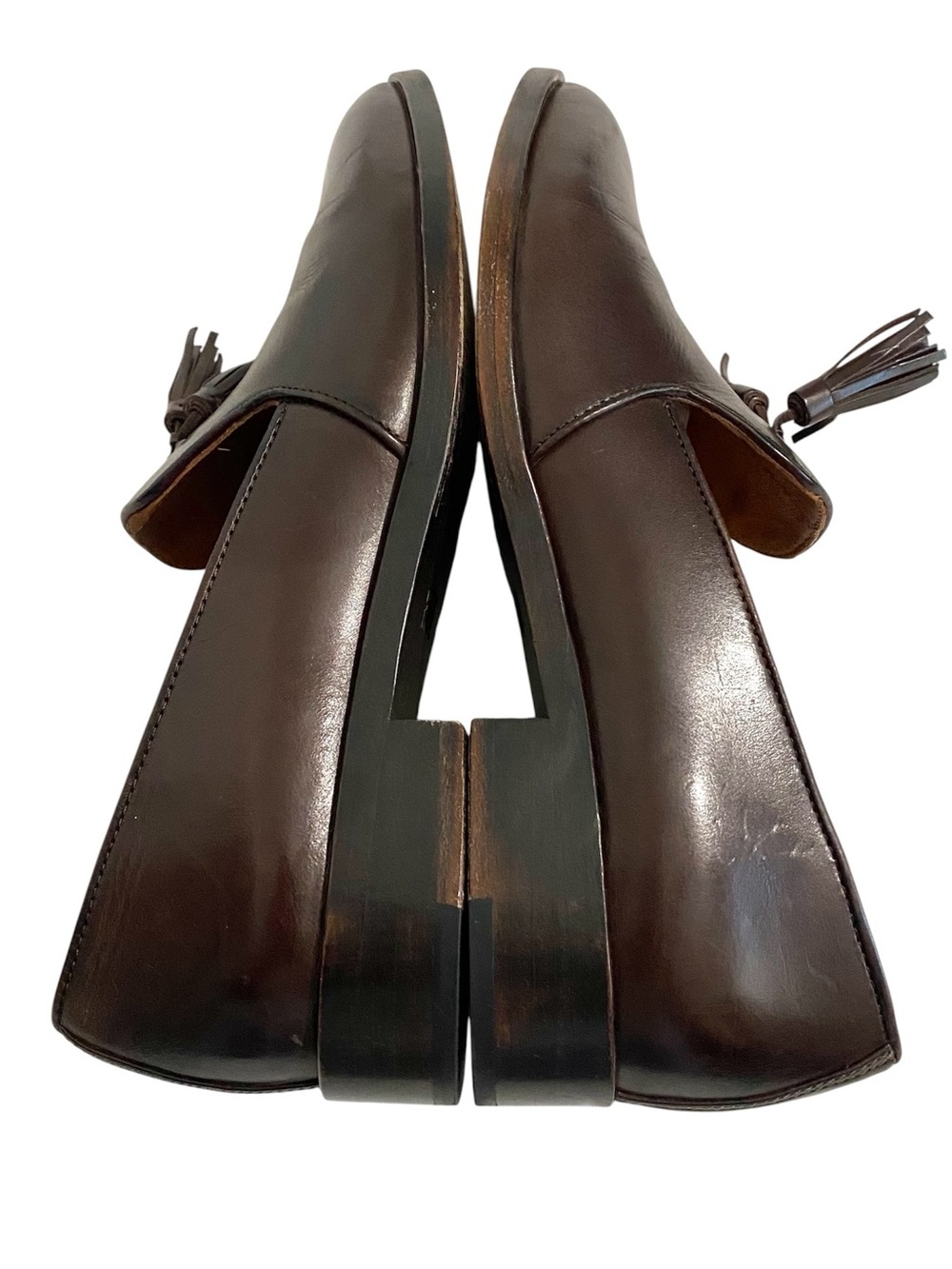 Frye Erica Venetian Leather Tassel Loafers Size 7 Preppy Classic Burgundy Brown - Picture 10 of 14